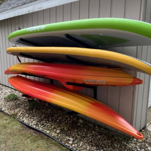 Two Old Town Twister sit-on-top kayaks are available for your use in the warmer months, along with two Solstice stand-up paddle boards.