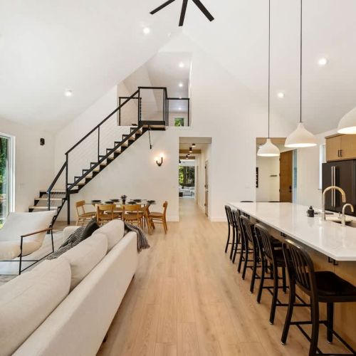 DoCo Abode is a newly built 3-bedroom, 2.5-bathroom retreat that combines impeccable design with high-end finishes. Located just one mile from downtown Egg Harbor, this home offers the perfect balance of seclusion and convenience, making it an ideal