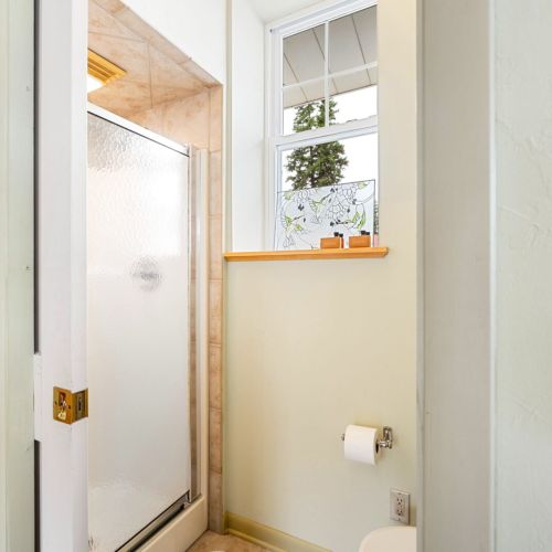 Full bathroom with walk-in shower