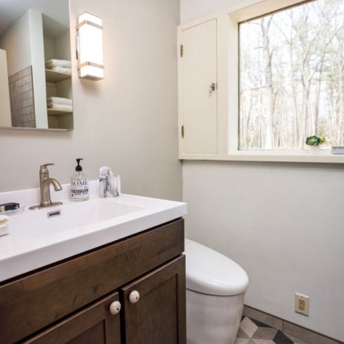 Newly renovated Bathroom #2-Master en suite with walk-in shower.
