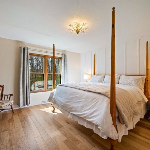 Unlike many rentals, duvet covers are changed between guests.  We prioritize cleaning practices so you can focus on relaxing and enjoying Door County.