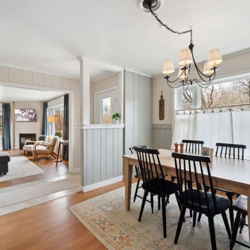 The dedicated dining room seats six and sets the scene for everything from slow breakfasts to lively dinner conversations-perfect for gathering, entertaining, and making memories.