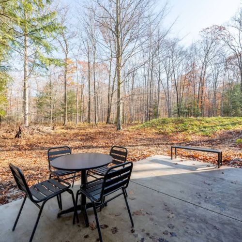 Step outside to the outdoor patio, where you can dine al fresco or simply relax and soak in the peaceful surroundings.