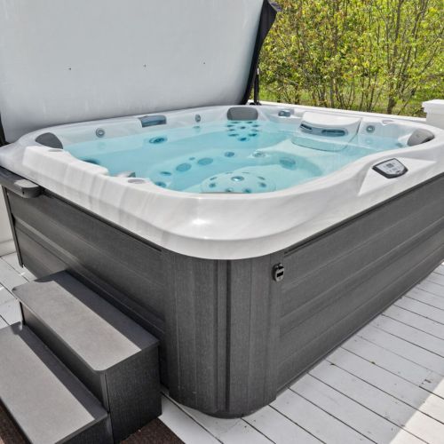 Indulge in the ultimate relaxation in the jacuzzi hot tub.