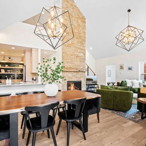 Relax by the gas fireplace, spin some vintage vinyl, or watch your favorite shows on the smart TV.