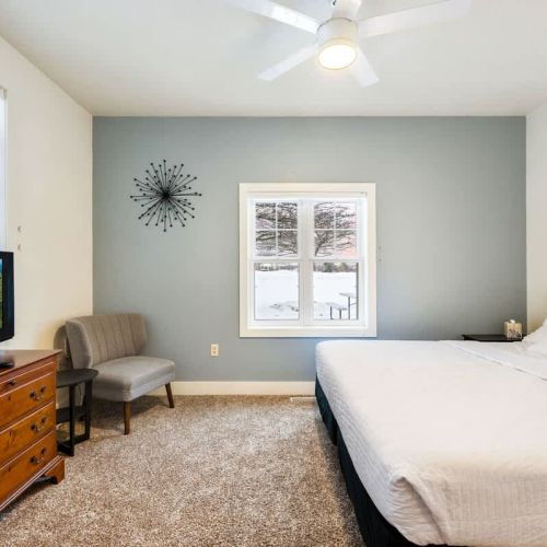 Bedroom #2 also features a king sized bed with en suite bathroom.