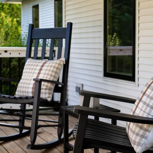 Enjoy the ambiance of a Door County morning or evening while rocking away on the front porch.