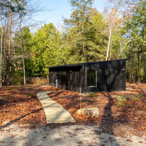 Guests have access to the entire cabin, including the outdoor patio and all amenities. Parking is available on-site, making it easy to come and go as you explore Egg Harbor and beyond.