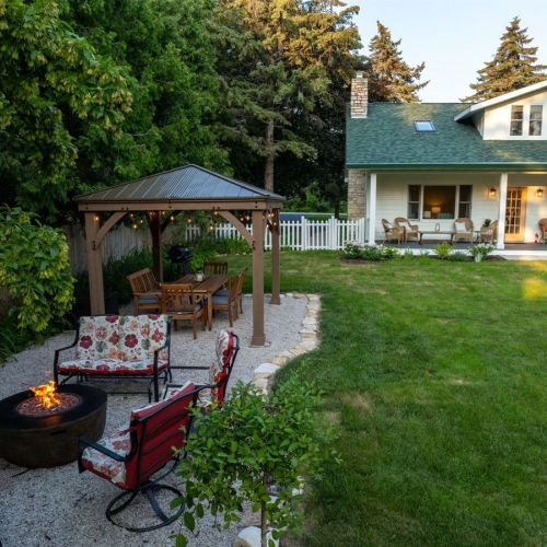 Dine outside or enjoy some time around our propane fire table.
