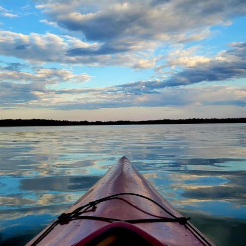Kayaking during the golden hour can't be beat.