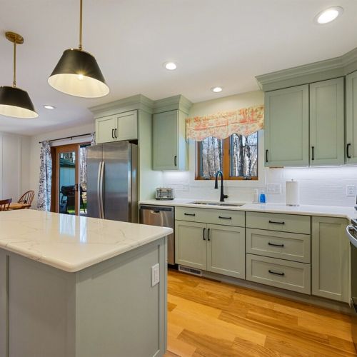 Our modern kitchen is brand new, spacious, and thoughtfully equipped.