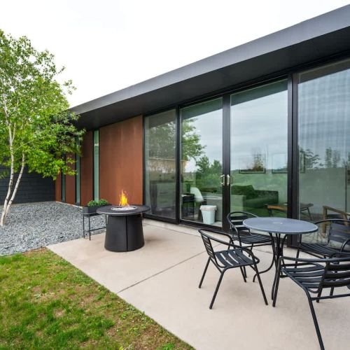 Step inside The Flats on Church Street-a modern and thoughtfully designed escape in the heart of Door County.