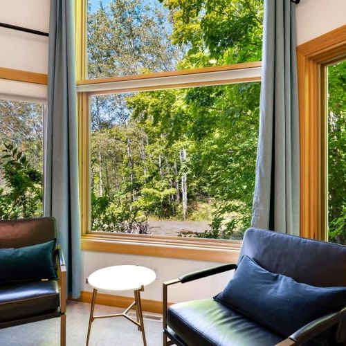 Curl up with a blanket and a good book and bask in the Door County sunshine while taking in the views of the property.