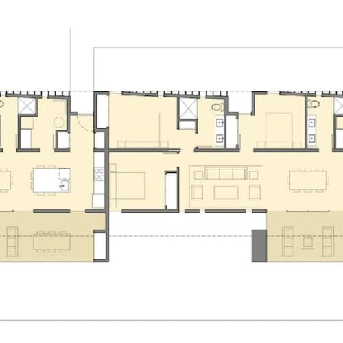 Floor plan.  Both units are included in this listing.