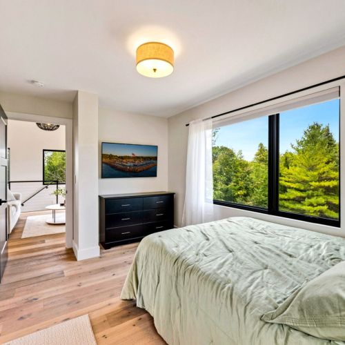 Bedroom #2 with adjoining Jack and Jill bathroom.