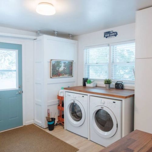 You'll have access to the washer/dryer.  Some basic laundry supplies are included.