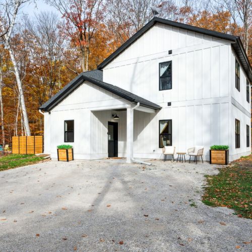 Set in the heart of Door County, Halvo Home combines wooded privacy with proximity to local attractions.