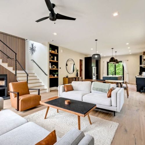 Welcome to the Nordica House and Loft, a modern and design-driven retreat located in the heart of Egg Harbor. This spacious property features a den, 6 bedrooms, 4 bathrooms, and offers a perfect balance of style and guest comfort.