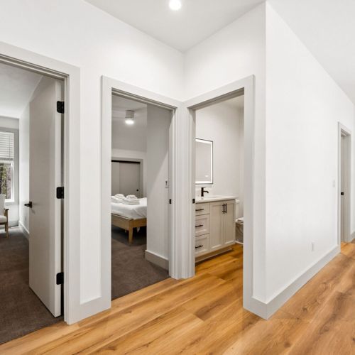 Shared half-bath on the second level.