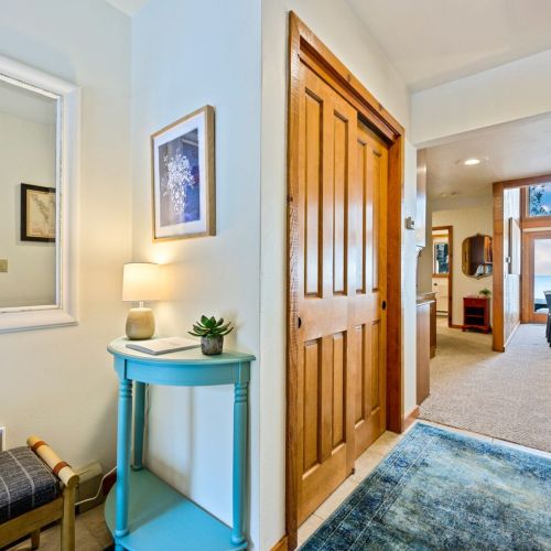 Large front hall coat closet.