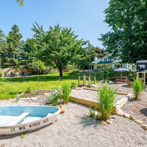 Let your kids be kids while the adults relax together outside!