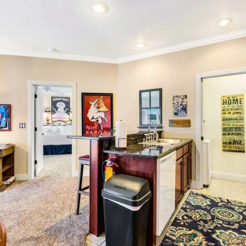 Enjoy an eat-in kitchen, perfectly situated to prepare all of your basic meals and snacks.