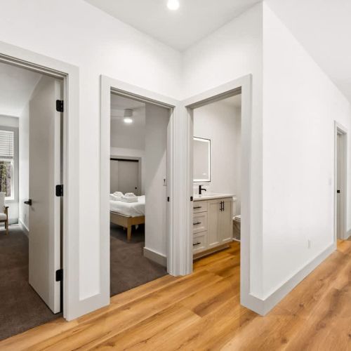 Shared half-bath on the second level.