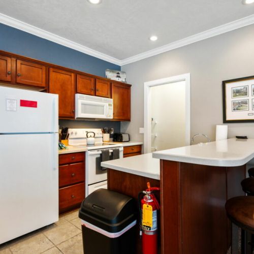 Enjoy an eat-in kitchen, perfectly situated to prepare all of your basic meals and snacks.